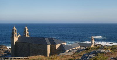 Muxia Lighthouse with Santuario de Virxe de Barca