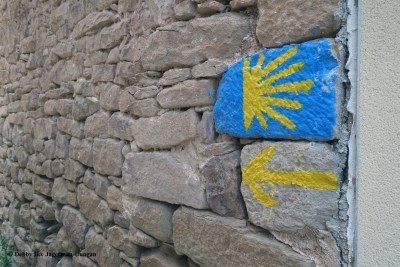 Camino de Santiago Scallop Shells Yellow Arrows