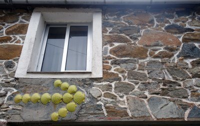 Camino de Santiago Scallop Shells Yellow Arrows