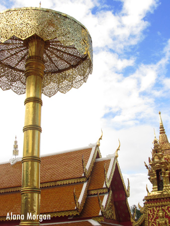 Wat Phra Doi Suthep Umbrella and Temple