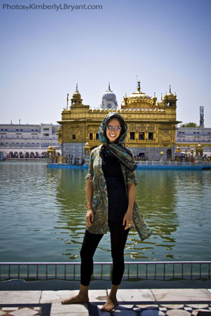 Kim Bryant at the GoldenTemple-Amritsar