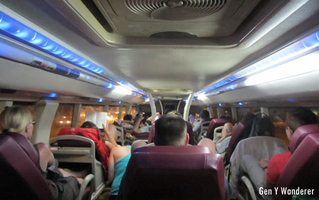 Night Bus in Vietnam