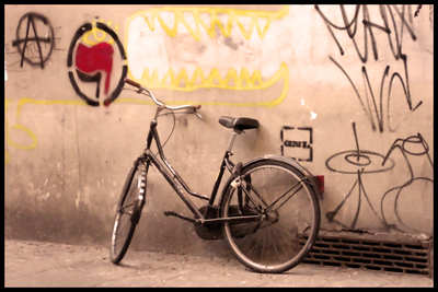 Italian Bicycle, Graffiti in Florence, Italian Graffiti