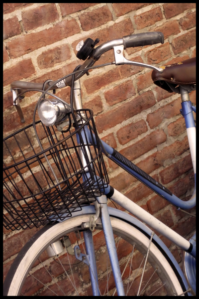 Blue Bike, Italian Bike, Florence, Italy, European Bike