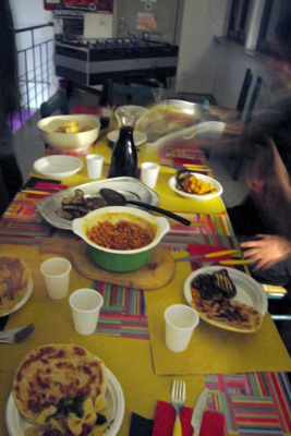 Italian Dinner, Udine, Italy, Homemade Tour Food
