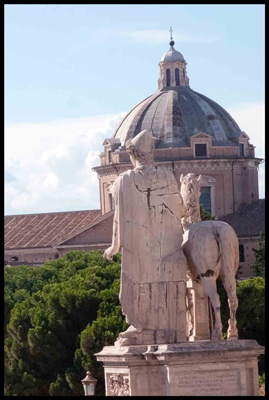 Castor and Pollux, Michelangelo Square, Rome, Roman Statues