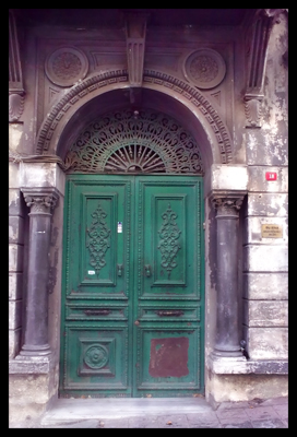 Istanbul, Turkey, Green Door, Doorway