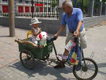 Grandpa with Grandaughter, China