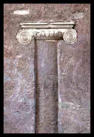 Rome, Italy, Roman Lion, Ionic Pillars