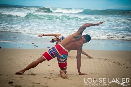 A Gracious Living beach yoga session on Playa Maderas in Nicaragua