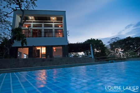 A modern home on the asese peninsula overlooks the isletas near Granada, Nicaragua.