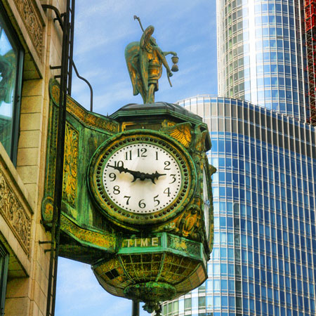 Chicago clock