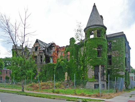 Home in the Brush Park District of Detroit