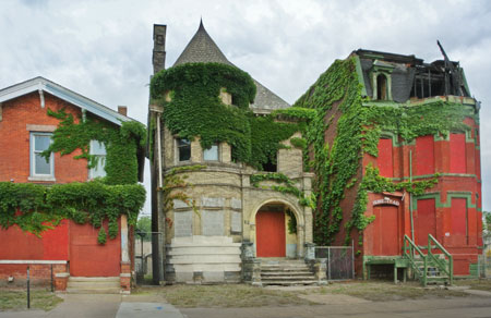 Abandoned Brush Park Homes in Detroit