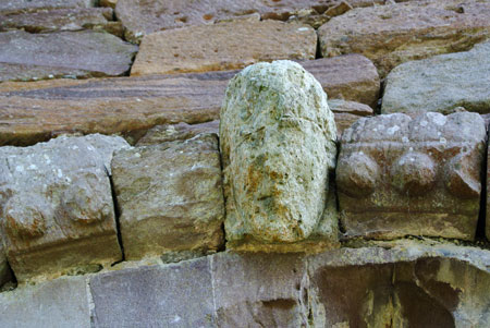 Weathered Face on an ancient Irish Church