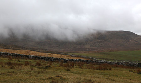Foggy Hillside in Ireland