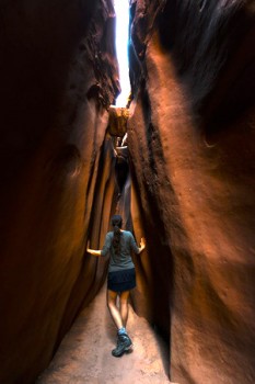 Woman In Canyon
