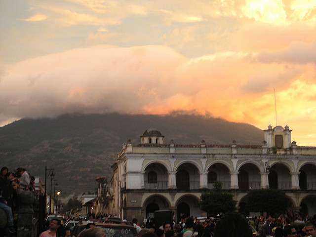 Sunset in Antigua, Guatemala