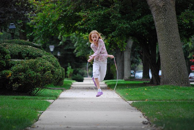 Jumping rope is a great go-anywhere exercise.