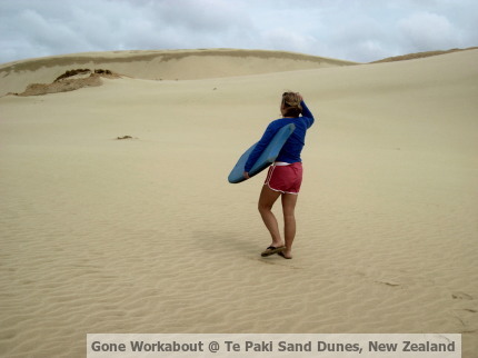 Gone Workabout at Te Paki Sand Dunes New Zealand