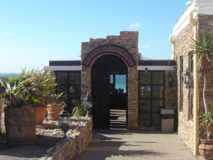 The entrance of El Faro Blanco