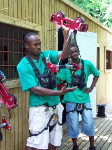 Ziplining St Kitts Our Training