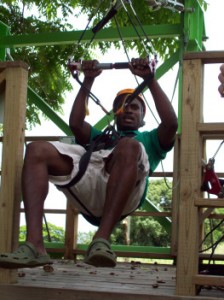Ziplining St Kitts Practice Run Instruction
