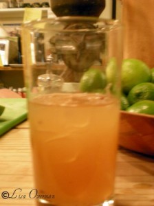 Rum punch made at Cutters on Barbados