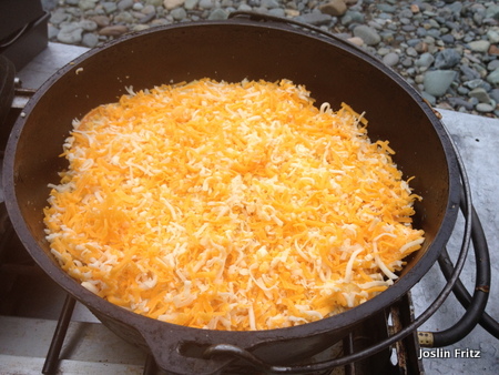 Chicken Enchilada Pie Dutch Oven