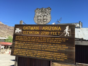 Oatman Town Sign