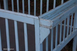 Blue crib