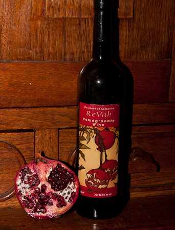 Pomegranate and Revah Pomegranate Wine