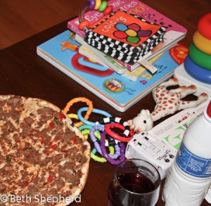 Lahmajoun and toys