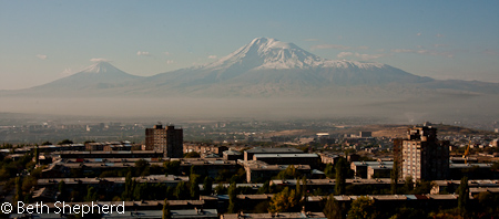 Mt. Ararat from Yerevan Armenia