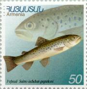 Lake Sevan Ishkan fish stamp
