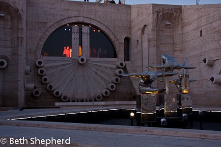 The Cascade and Cafesjian Center for the Arts Sculpture outside