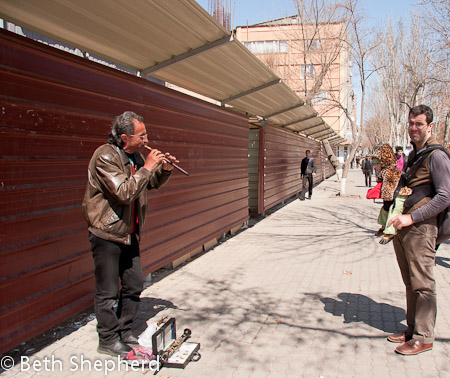 Listening to the duduk in Yerevan