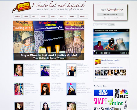Wanderlust and Lipstick website