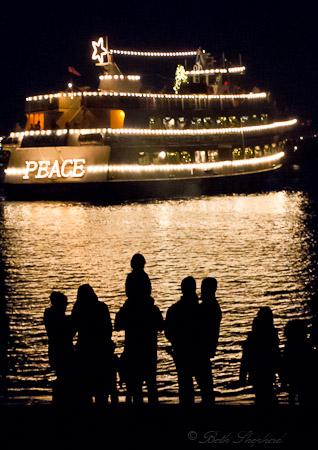Seattle Christmas ship PEACE