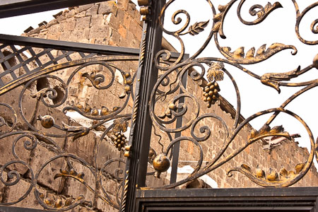 Beautiful gate in Gyumri