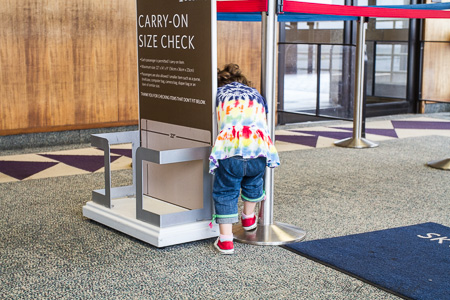 Carry on  with toddler at airport 