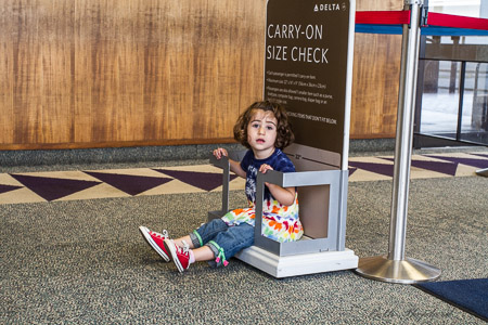 Carry on with toddler at airport