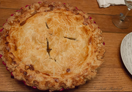 Homemade apple pie