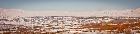 Armenian mountains in winter