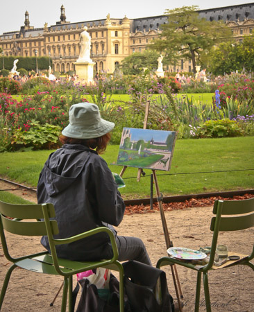 Painting in the Tuileries Paris France