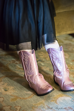 Pink cowgirl boots