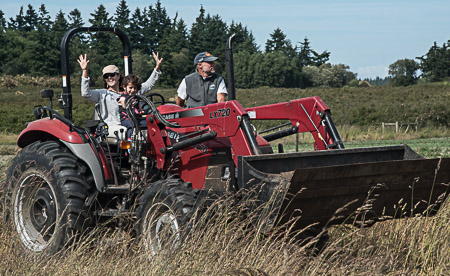 Out in the fields on Whidbey Island