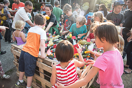 people at zucchini races