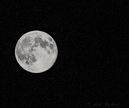 Full moon night sky