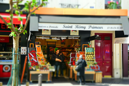 Market store in Paris
